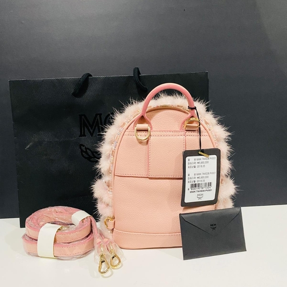Sold!!Mcm pink Swarovski backpack - Picture 9 of 16